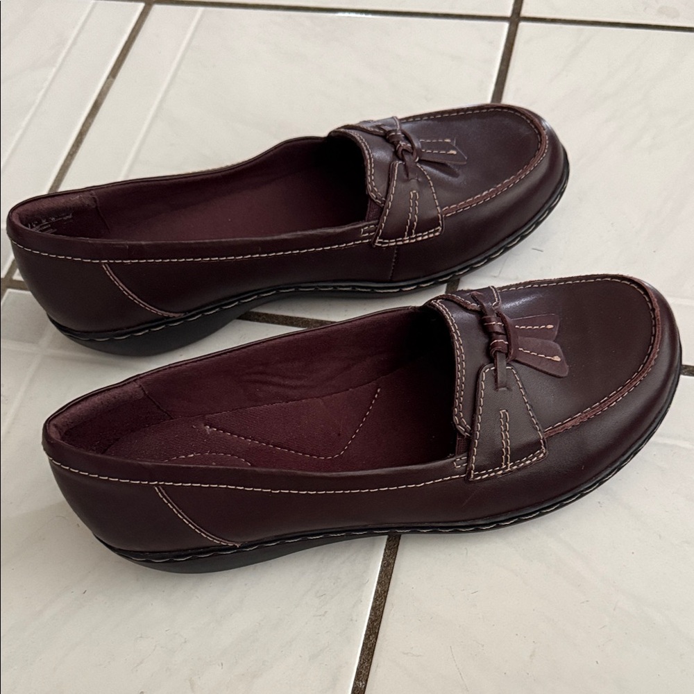 Clarks Dark Brown Leather Loafers